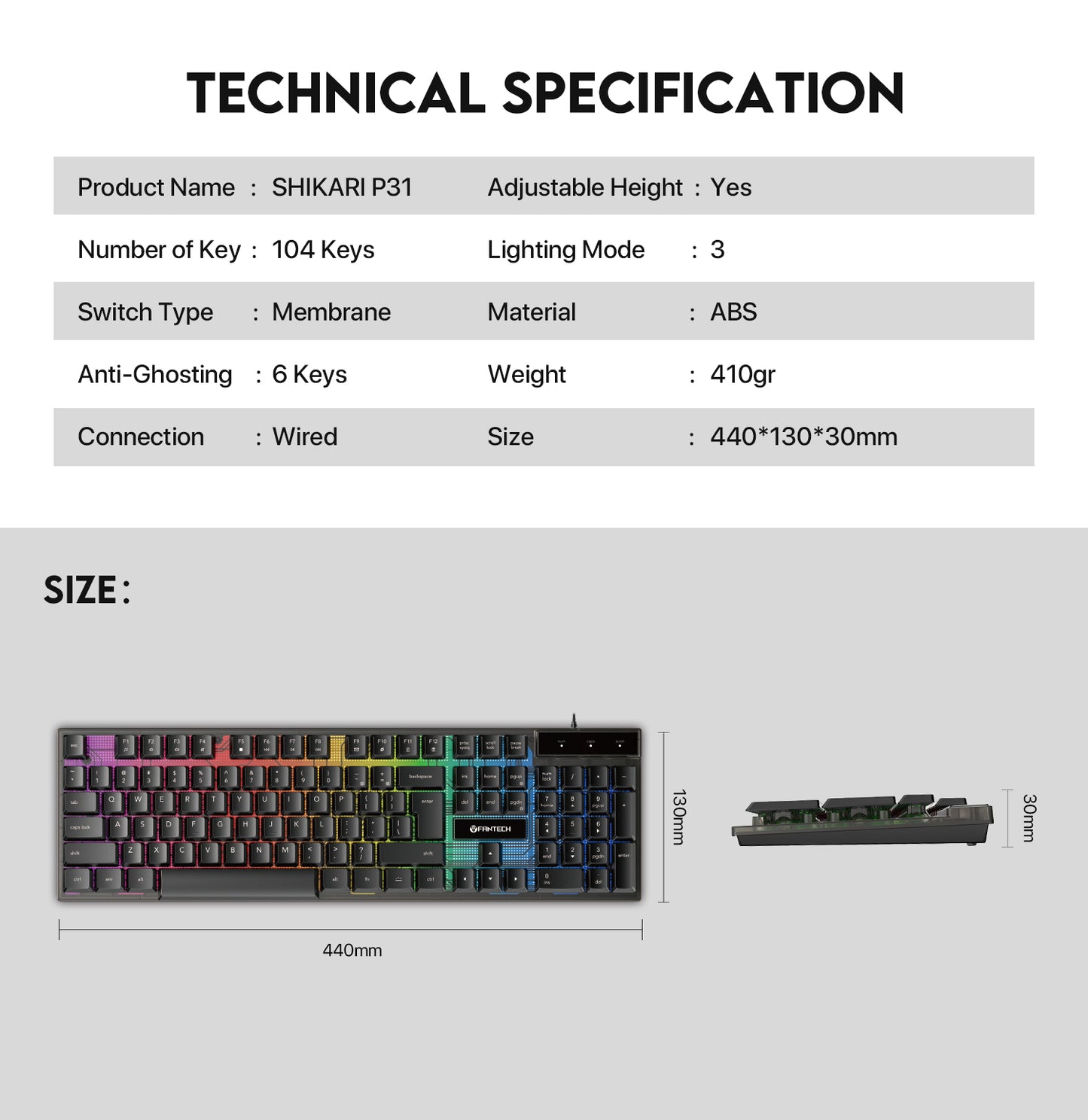 Fantech P31 3-in-1 Gaming Bundle